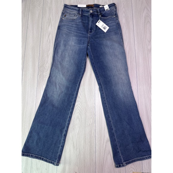 Judy Blue Denim - Judy Blue Alex Bootcut Mid Rise Jeans Dark Blue Wash Size 11/30 NEW